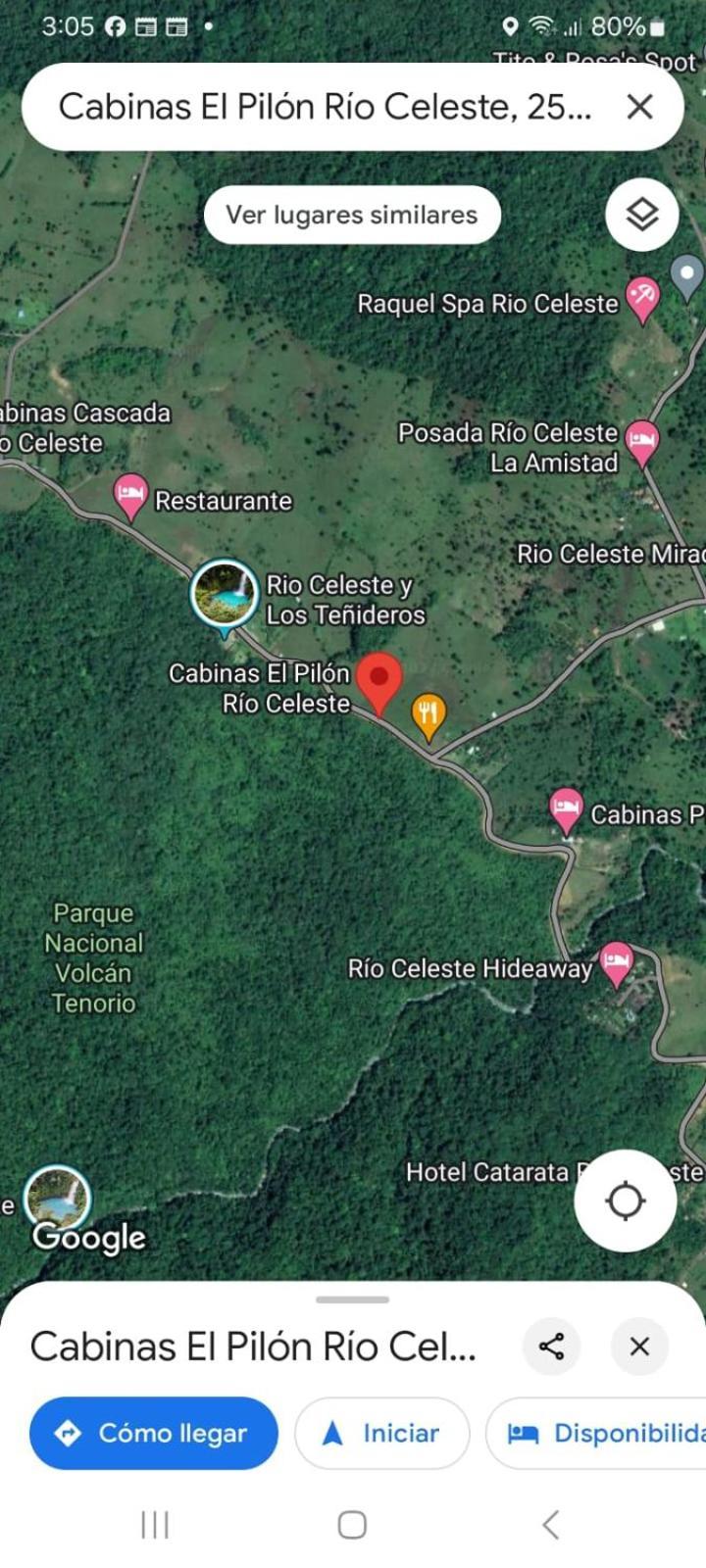 Cabinas El Pilon Rio Celeste Екстер'єр фото